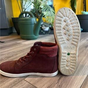 Timberland Men’s Burgundy Suede Casual Boot Sneakers